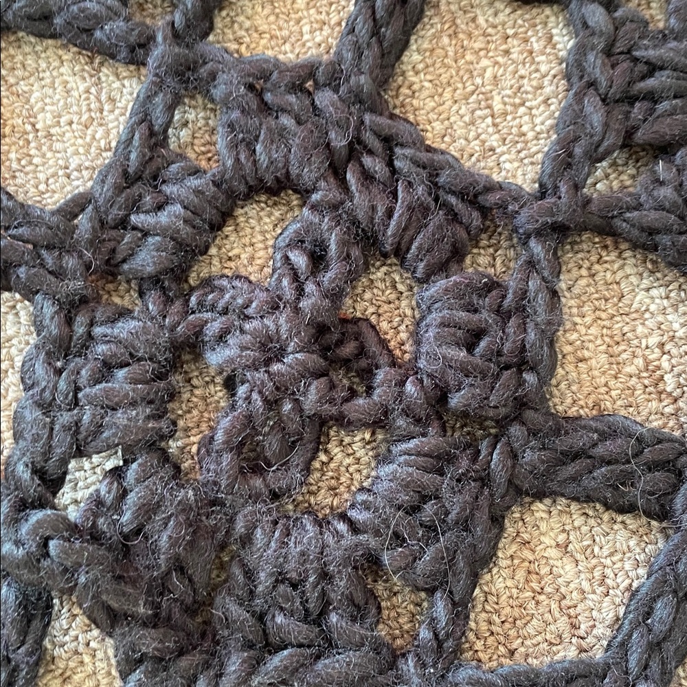 Stevie Nick’s style bohemian Black Crochet Shawl - Picture 4 of 6